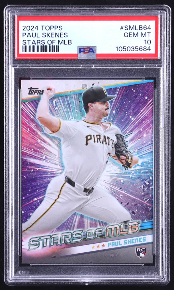 Paul Skenes 2024 Topps Stars of MLB #SMLB64 RC (PSA 10) at PristineAuction.com Paul Skenes 2024 Topps Stars of MLB #SMLB64 RC (PSA 10) at PristineAuction.com