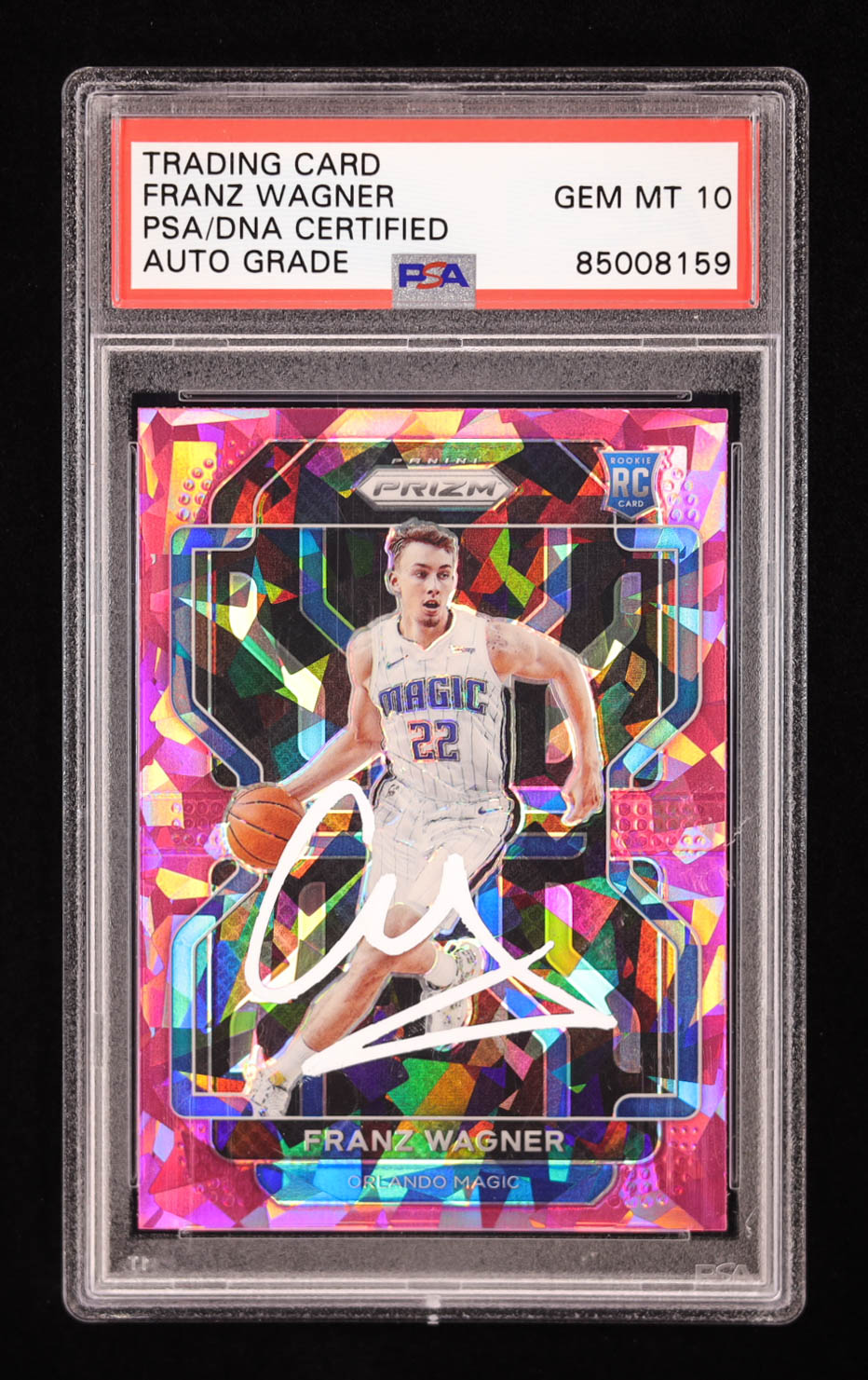 Franz Wagner Signed 2021-22 Panini Prizm Pink Ice #310 RC (PSA | Autograph Graded 10) at PristineAuction.com Franz Wagner Signed 2021-22 Panini Prizm Pink Ice #310 RC (PSA | Autograph Graded 10) at PristineAuction.com