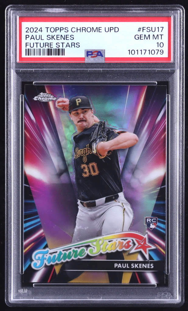 Paul Skenes 2024 Topps Chrome Update Future Stars #FSU17 RC (PSA 10) at PristineAuction.com Paul Skenes 2024 Topps Chrome Update Future Stars #FSU17 RC (PSA 10) at PristineAuction.com