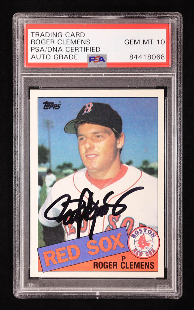 Roger Clemens Signed 1985 Topps #181 (PSA | Autograph Graded 10) at PristineAuction.com Roger Clemens Signed 1985 Topps #181 (PSA | Autograph Graded 10) at PristineAuction.com