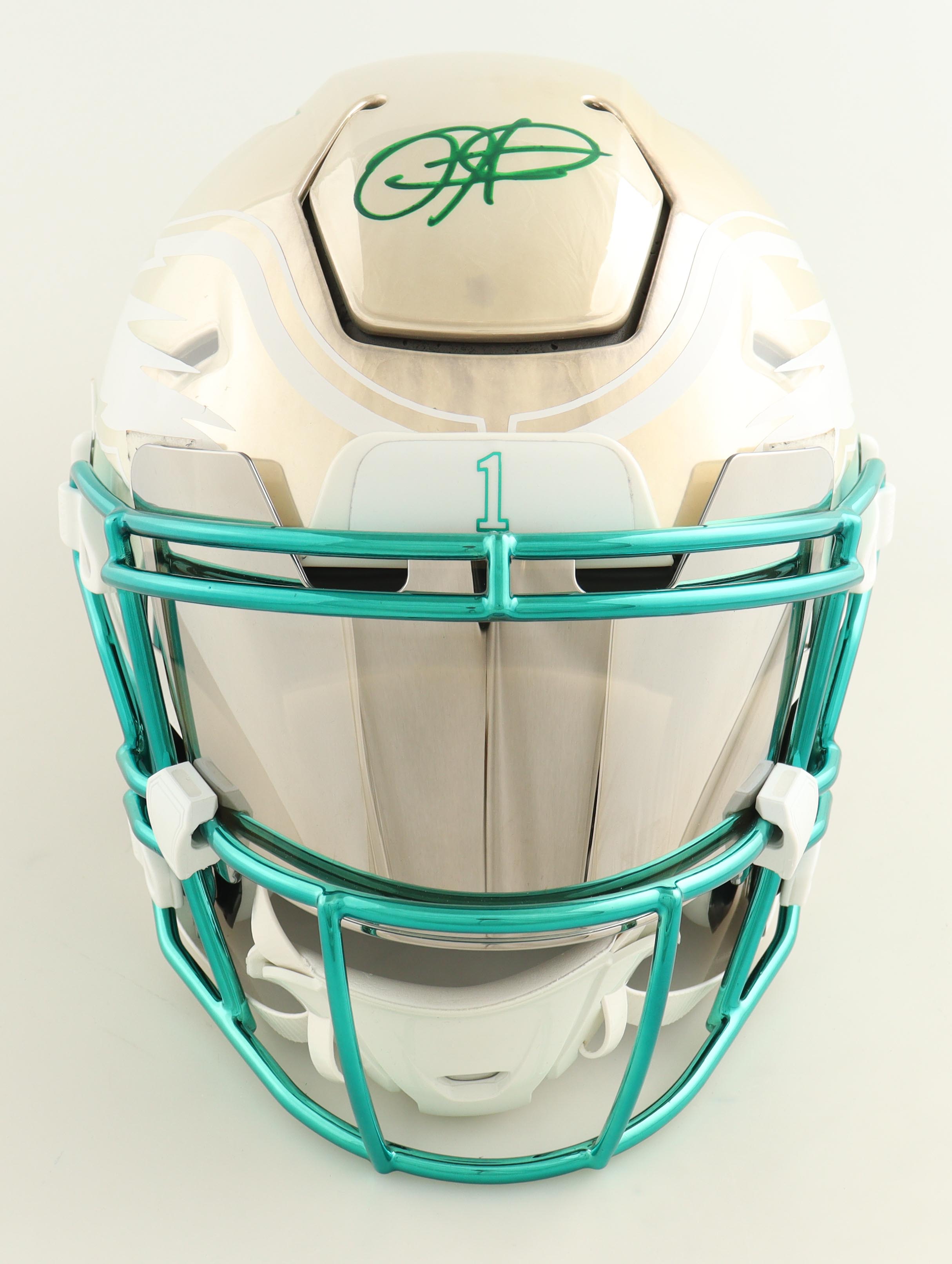 Jalen Hurts Signed Eagles Full-Size Authentic On-Field Custom Speedflex Helmet (Beckett) at PristineAuction.com Jalen Hurts Signed Eagles Full-Size Authentic On-Field Custom Speedflex Helmet (Beckett) at PristineAuction.com