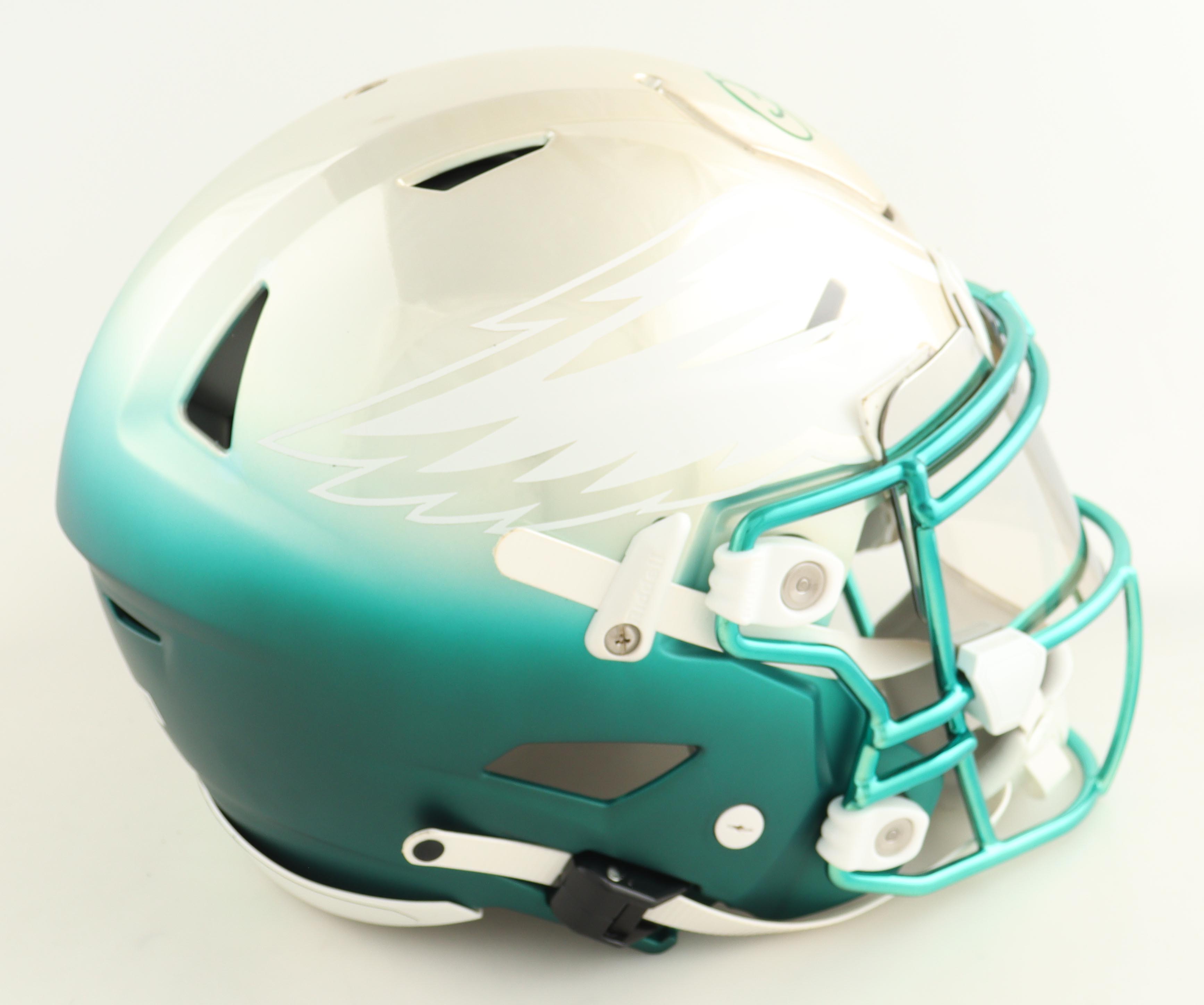 Jalen Hurts Signed Eagles Full-Size Authentic On-Field Custom Speedflex Helmet (Beckett) at PristineAuction.com Jalen Hurts Signed Eagles Full-Size Authentic On-Field Custom Speedflex Helmet (Beckett) at PristineAuction.com