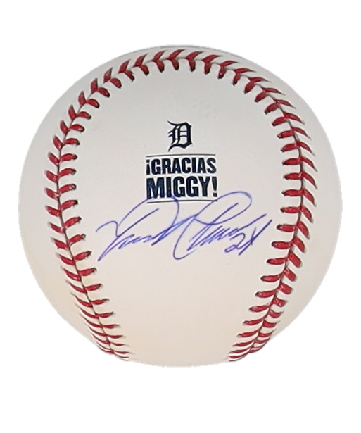 Miguel Cabrera Signed OML Gracias Miggy Logo Baseball (Beckett) at PristineAuction.com Miguel Cabrera Signed OML Gracias Miggy Logo Baseball (Beckett) at PristineAuction.com