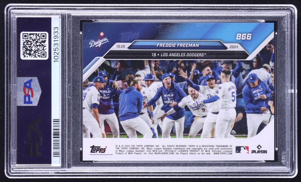 Freddie Freeman 2024 Topps Now #866 (PSA 10) at PristineAuction.com Freddie Freeman 2024 Topps Now #866 (PSA 10) at PristineAuction.com