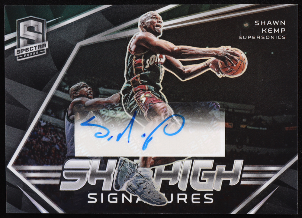 Shawn Kemp 2022-23 Panini Spectra Sky High Signatures #25 #22/99 at PristineAuction.com Shawn Kemp 2022-23 Panini Spectra Sky High Signatures #25 #22/99 at PristineAuction.com