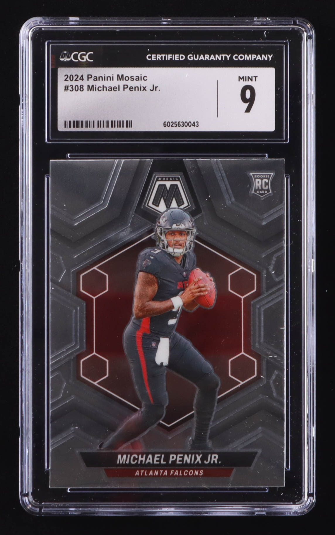 Michael Penix Jr. 2024 Panini Mosaic #308 RC (CGC 9) at PristineAuction.com Michael Penix Jr. 2024 Panini Mosaic #308 RC (CGC 9) at PristineAuction.com