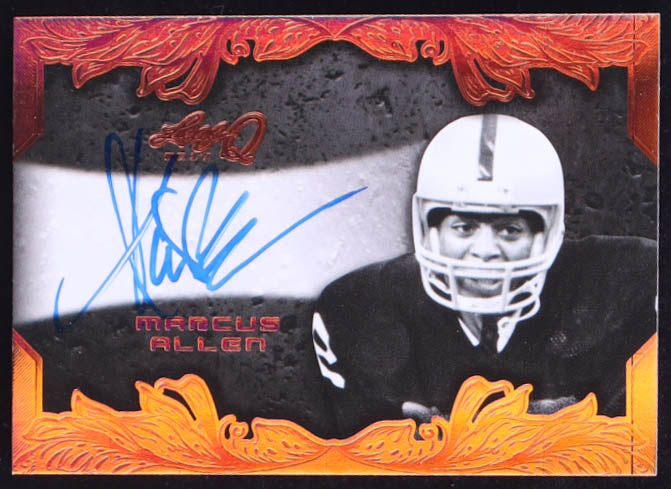 Marcus Allen 2017 LeafQ Autograph #BA-MA1 at PristineAuction.com Marcus Allen 2017 LeafQ Autograph #BA-MA1 at PristineAuction.com