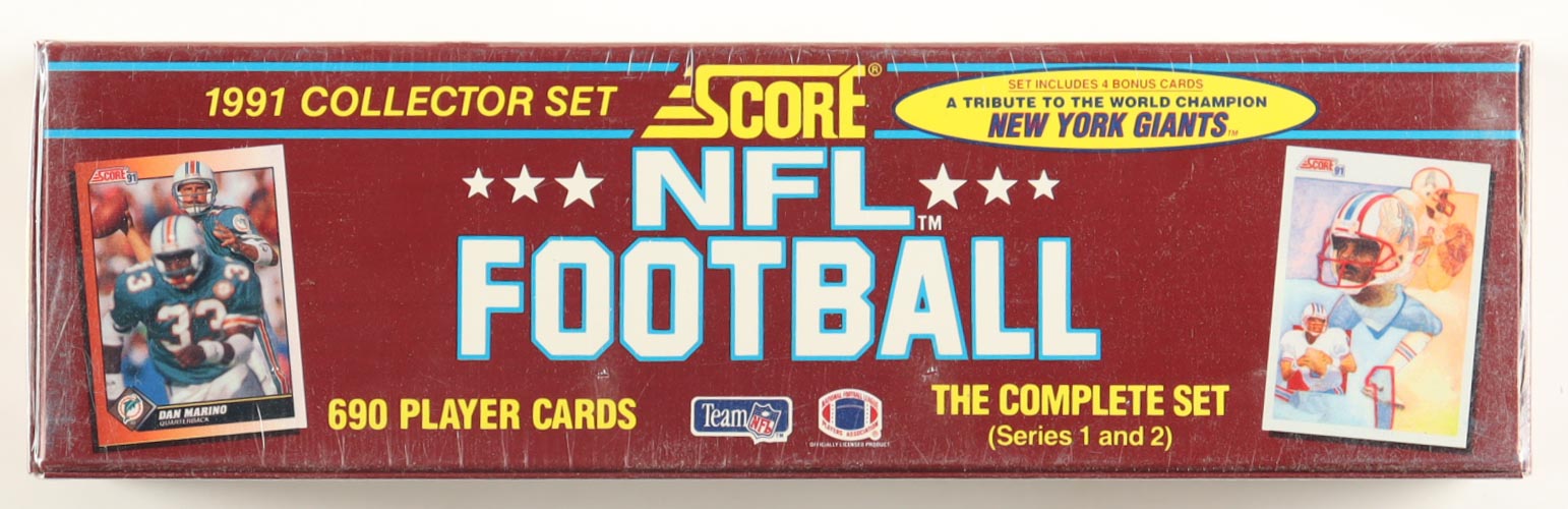 1991 Score NFL Football Complete Set of (690) Cards at PristineAuction.com 1991 Score NFL Football Complete Set of (690) Cards at PristineAuction.com