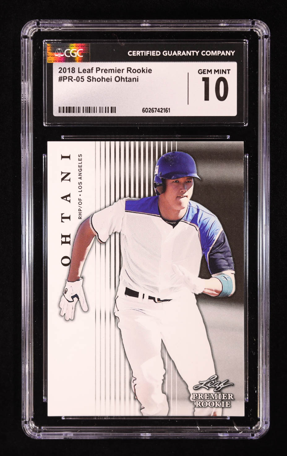 Shohei Ohtani 2018 Leaf Premier Rookies #PR05 RC (CGC 10) at PristineAuction.com Shohei Ohtani 2018 Leaf Premier Rookies #PR05 RC (CGC 10) at PristineAuction.com