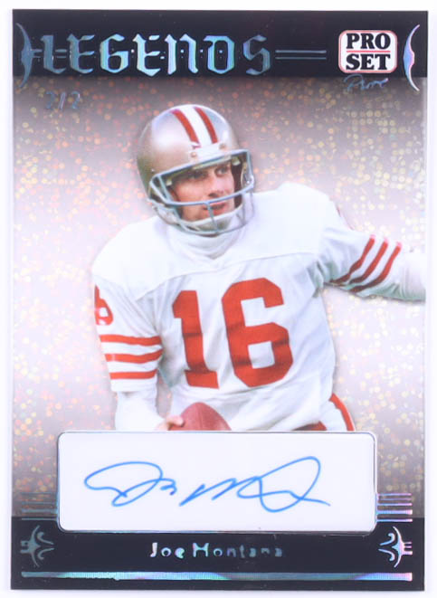 Joe Montana Pro-Set Pure Legends Autograph 2024 Sparkle #L-JM1 #2/2 at PristineAuction.com Joe Montana Pro-Set Pure Legends Autograph 2024 Sparkle #L-JM1 #2/2 at PristineAuction.com