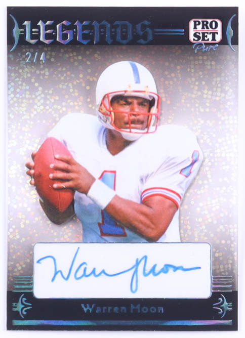 Warren Moon 2024 Pro-Set Pure Legends Sparkle Autograph #L-WM1 #2/4 at PristineAuction.com Warren Moon 2024 Pro-Set Pure Legends Sparkle Autograph #L-WM1 #2/4 at PristineAuction.com