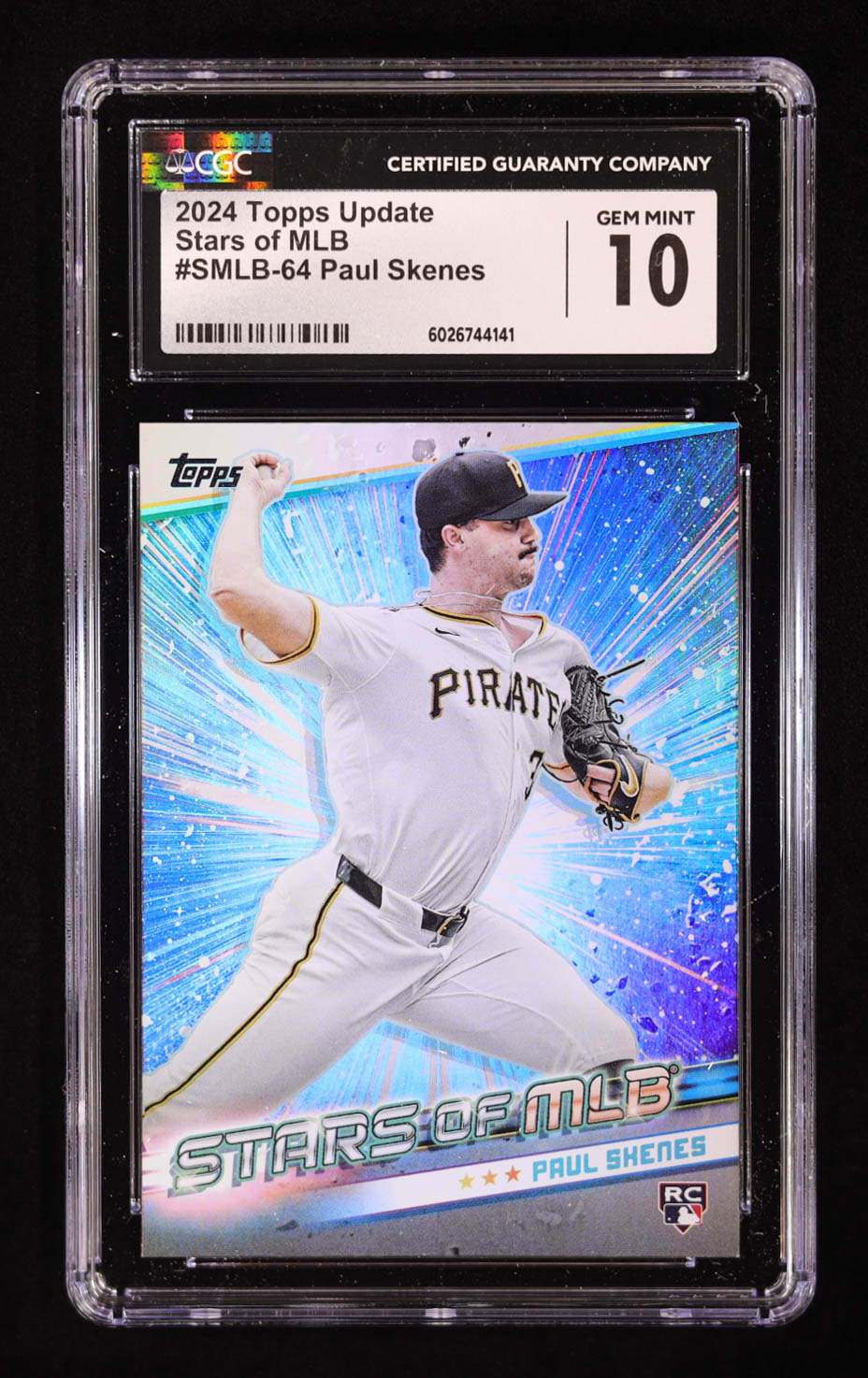 Paul Skenes 2024 Topps Update Stars Of MLB #SMLB64 RC (CGC 10) at PristineAuction.com Paul Skenes 2024 Topps Update Stars Of MLB #SMLB64 RC (CGC 10) at PristineAuction.com