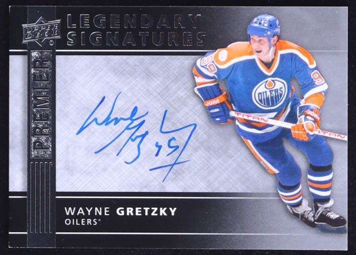 Wayne Gretzky 2014-15 Upper Deck Premier Legendary Premier Signatures #LPSWG at PristineAuction.com Wayne Gretzky 2014-15 Upper Deck Premier Legendary Premier Signatures #LPSWG at PristineAuction.com