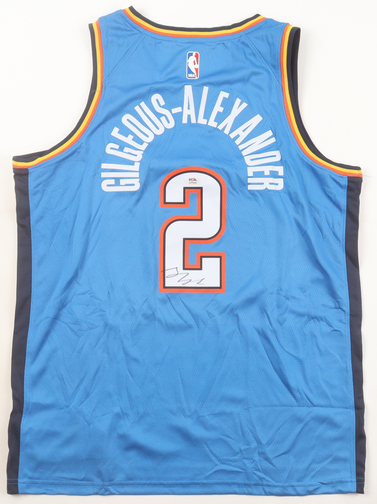 Shai Gilgeous-Alexander Signed Thunder Authentic Nike Jersey (PSA) at PristineAuction.com Shai Gilgeous-Alexander Signed Thunder Authentic Nike Jersey (PSA) at PristineAuction.com