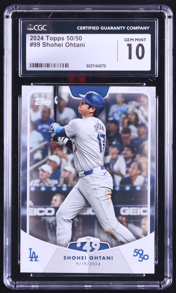Shohei Ohtani 2024 Topps 50/50 Ohtani #99 (CGC 10) at PristineAuction.com Shohei Ohtani 2024 Topps 50/50 Ohtani #99 (CGC 10) at PristineAuction.com