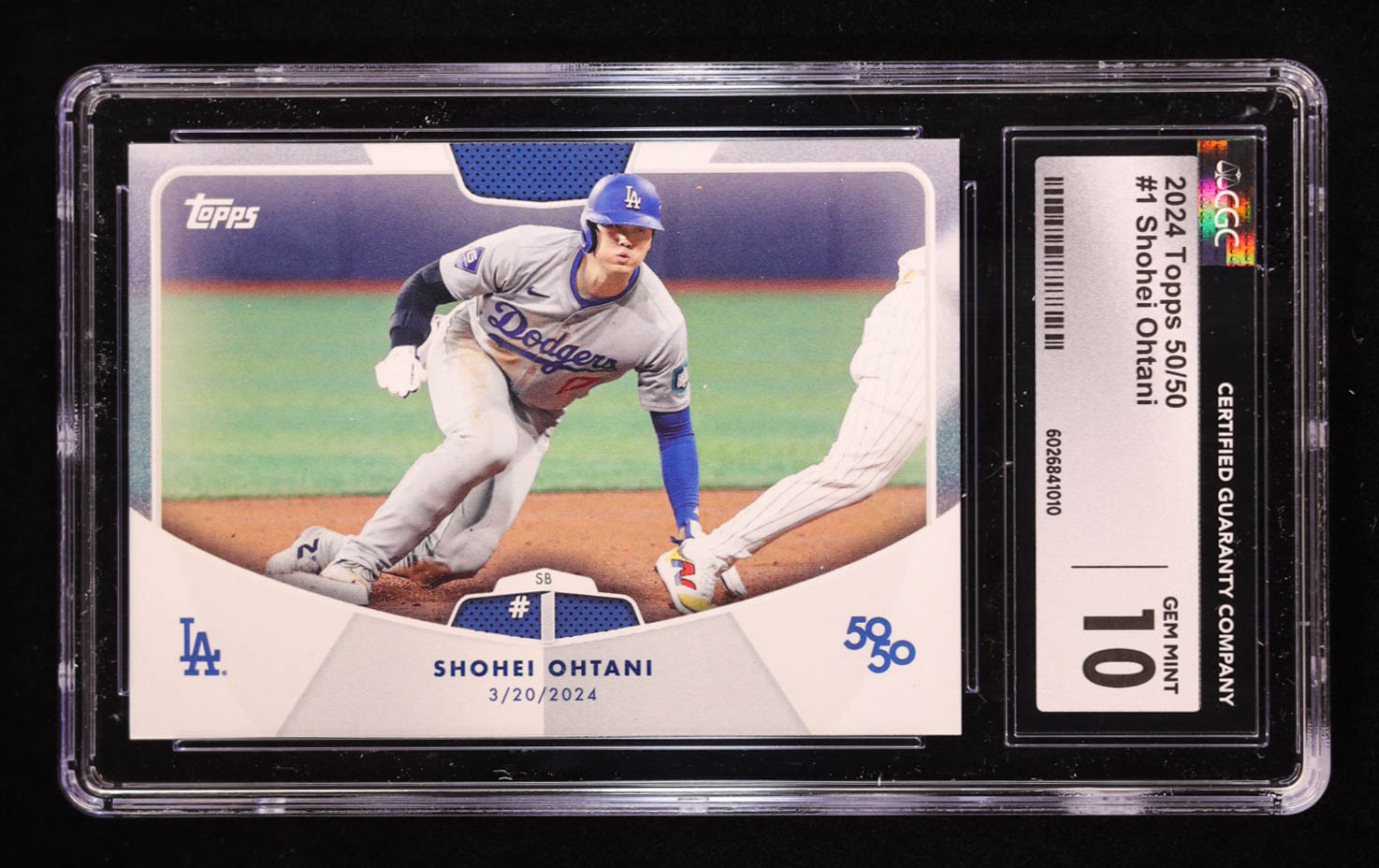 Shohei Ohtani 2024 Topps 50/50 #1 (CGC 10) at PristineAuction.com Shohei Ohtani 2024 Topps 50/50 #1 (CGC 10) at PristineAuction.com