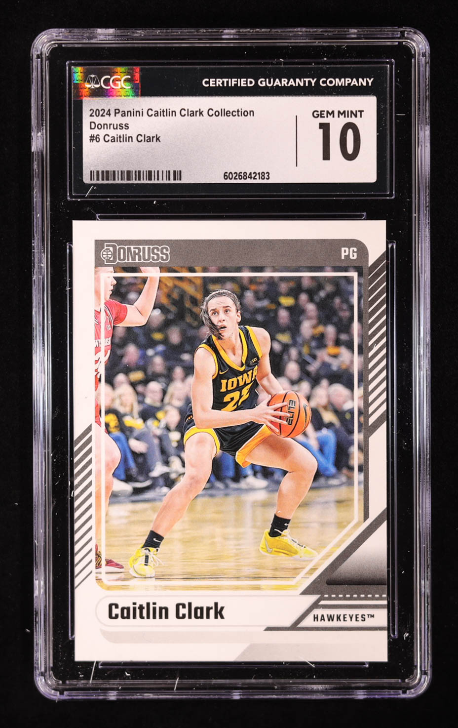 Caitlin Clark 2024 Panini Caitlin Clark Collection Donruss #6 RC (CGC 10) at PristineAuction.com Caitlin Clark 2024 Panini Caitlin Clark Collection Donruss #6 RC (CGC 10) at PristineAuction.com