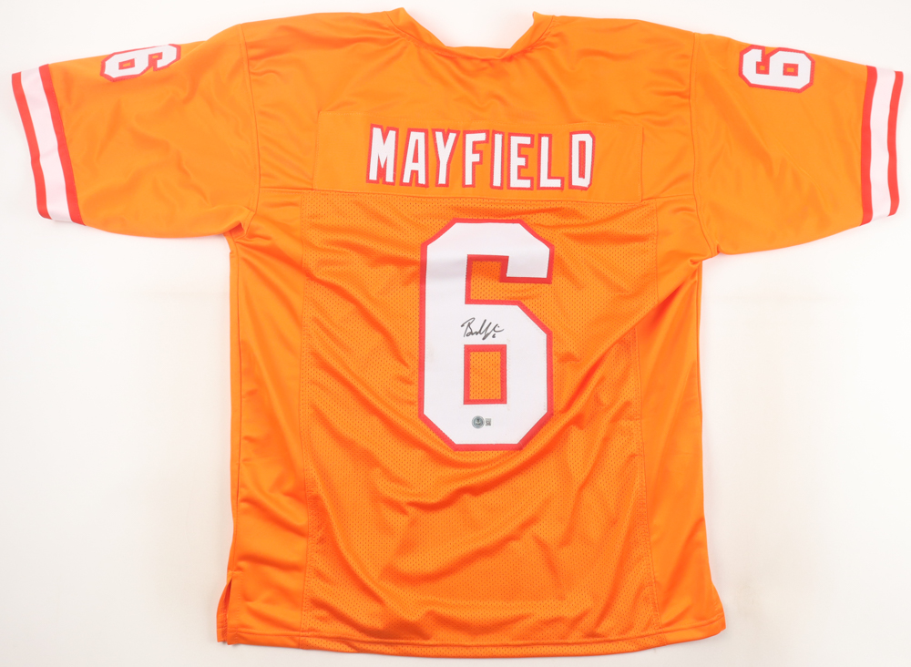 Baker Mayfield Signed Jersey (Beckett) at PristineAuction.com Baker Mayfield Signed Jersey (Beckett) at PristineAuction.com