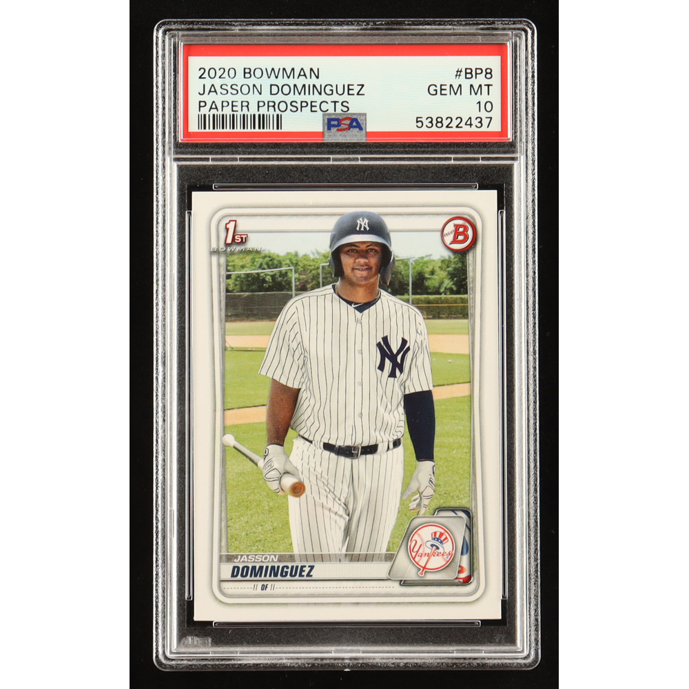 Jasson Dominguez 2020 Bowman Prospects #BP8 RC (PSA 10) at PristineAuction.com
