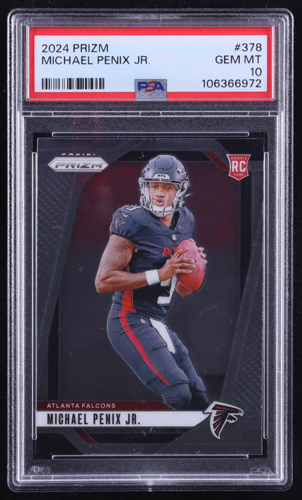 Michael Penix Jr. 2024 Panini Prizm #378 RC (PSA 10) at PristineAuction.com Michael Penix Jr. 2024 Panini Prizm #378 RC (PSA 10) at PristineAuction.com