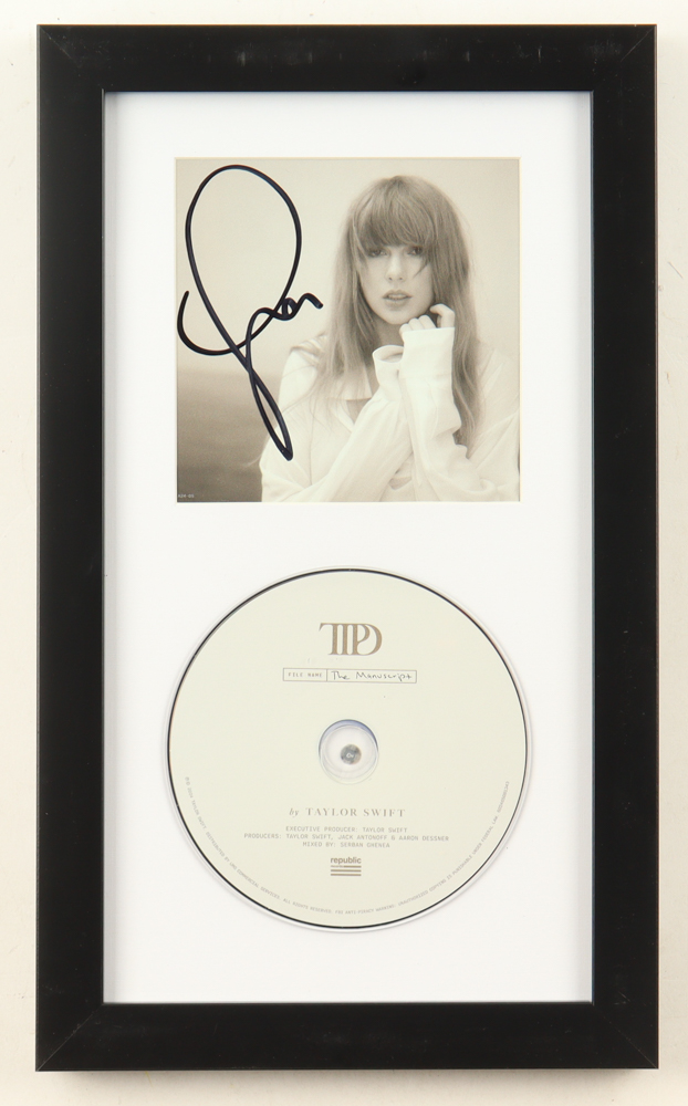 Taylor Swift Signed Custom Framed "The Tortured Poets Department" CD Album Insert Display With Disc (Beckett) at PristineAuction.com Taylor Swift Signed Custom Framed "The Tortured Poets Department" CD Album Insert Display With Disc (Beckett) at PristineAuction.com