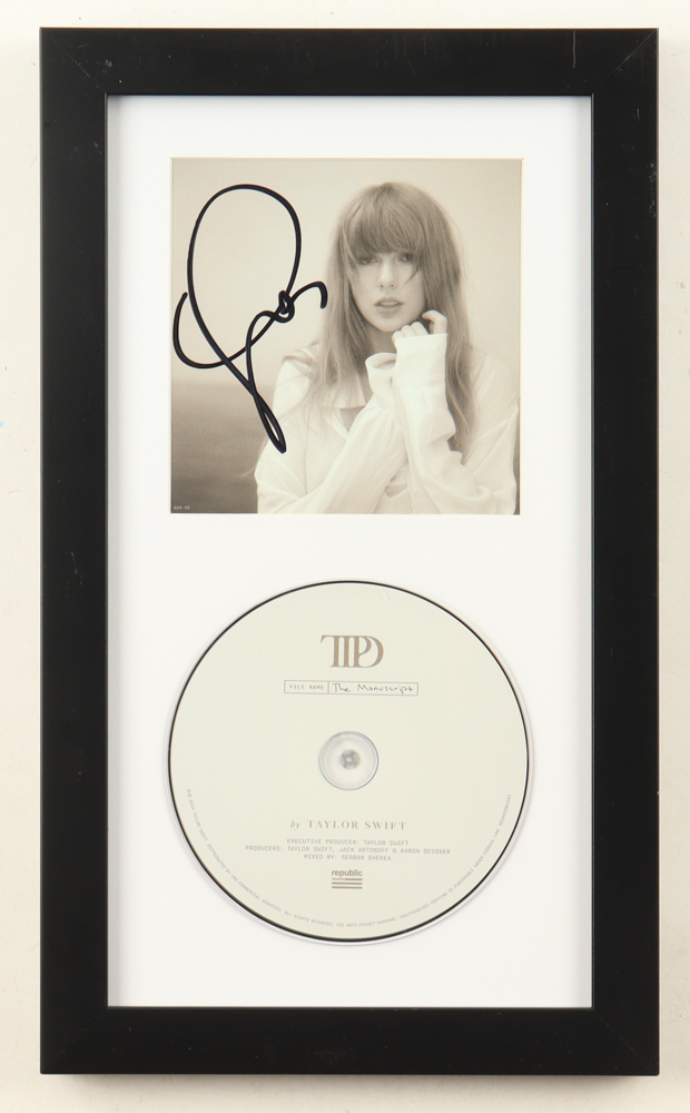 Taylor Swift Signed Custom Framed "The Tortured Poets Department" CD Album Insert Display With Disc (Beckett) at PristineAuction.com Taylor Swift Signed Custom Framed "The Tortured Poets Department" CD Album Insert Display With Disc (Beckett) at PristineAuction.com