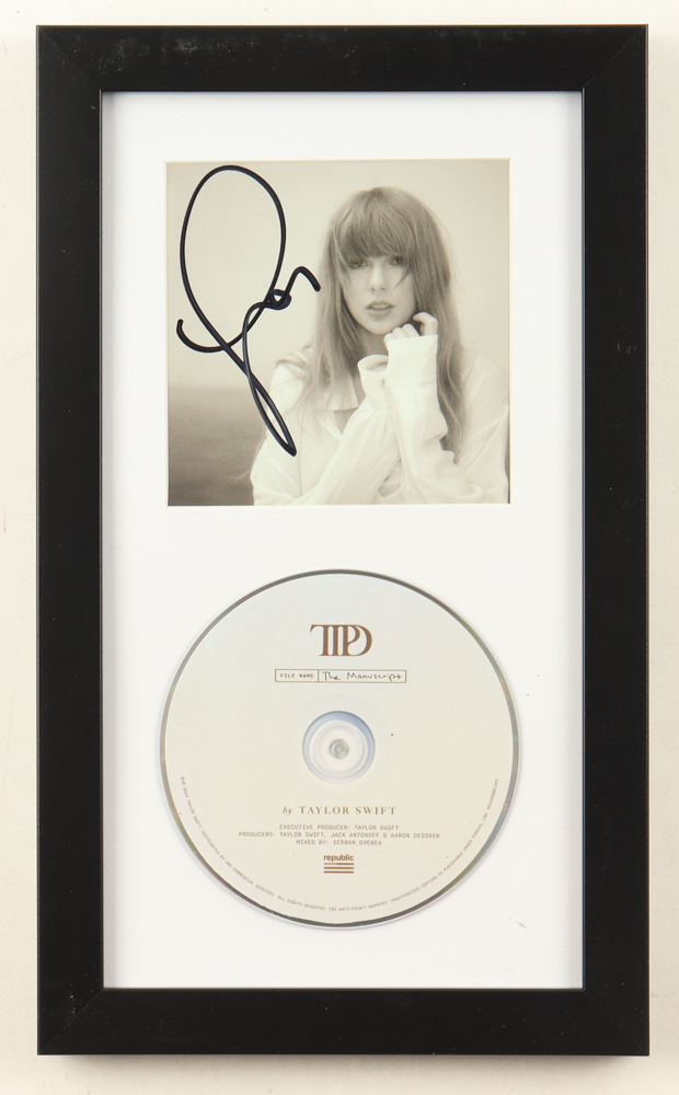 Taylor Swift Signed Custom Framed "The Tortured Poets Department" CD Album Insert Display With Disc (Beckett) at PristineAuction.com Taylor Swift Signed Custom Framed "The Tortured Poets Department" CD Album Insert Display With Disc (Beckett) at PristineAuction.com