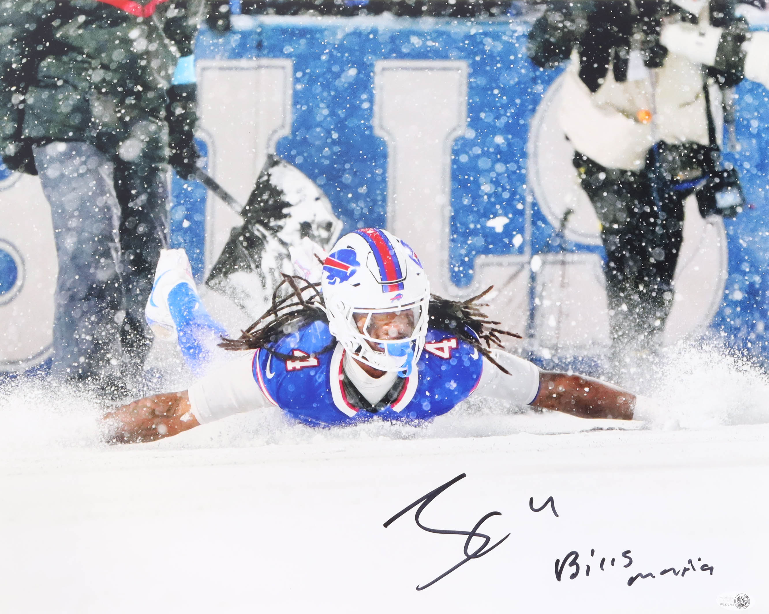 James Cook Signed Bills 16x20 Photo (JSA) at PristineAuction.com James Cook Signed Bills 16x20 Photo (JSA) at PristineAuction.com