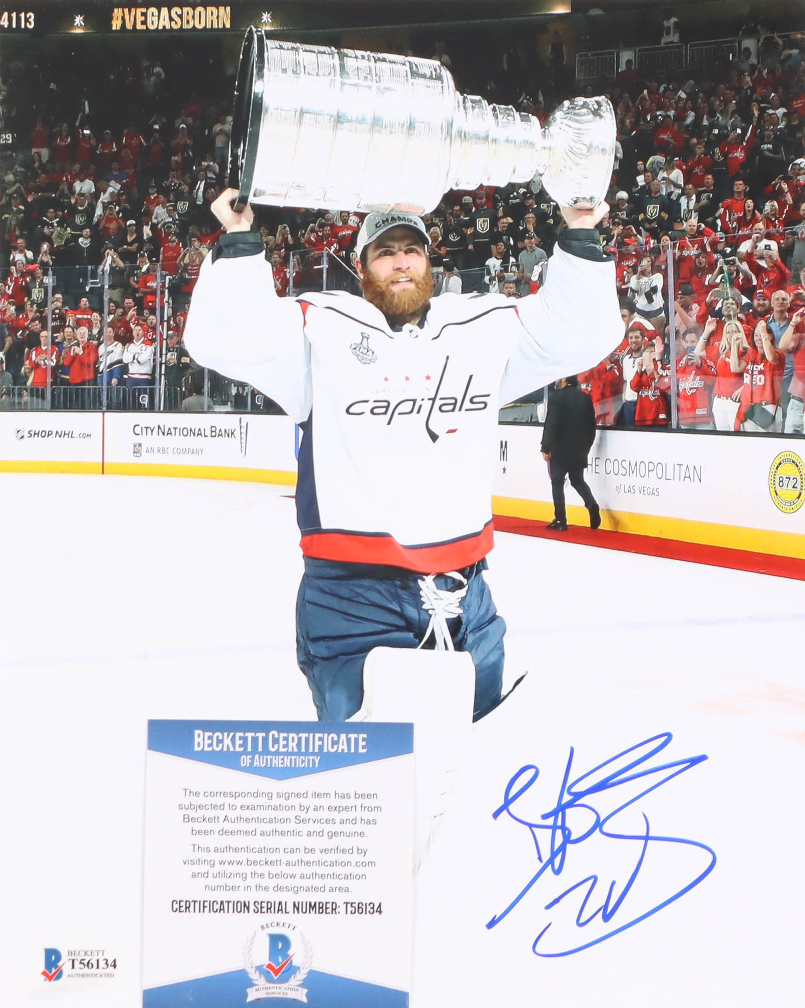 Braden Holtby Signed Stanley Cup 2018 Victory 8x10 Photo (Beckett) at PristineAuction.com Braden Holtby Signed Stanley Cup 2018 Victory 8x10 Photo (Beckett) at PristineAuction.com