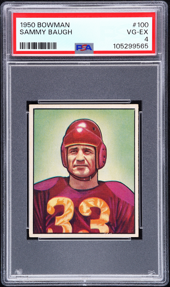 Sammy Baugh 1950 Bowman #100 (PSA 4)