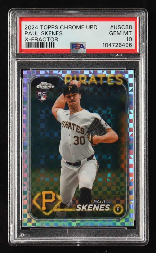 Paul Skenes 2024 Topps Chrome Update X-Fractors #USC88 RC (PSA 10) at PristineAuction.com Paul Skenes 2024 Topps Chrome Update X-Fractors #USC88 RC (PSA 10) at PristineAuction.com