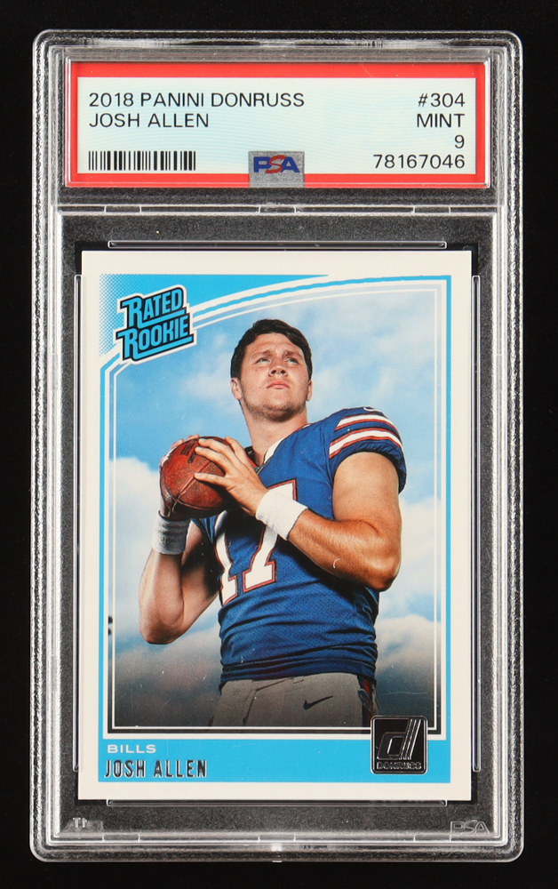 Josh Allen 2018 Donruss #304 RR RC (PSA 9) at PristineAuction.com Josh Allen 2018 Donruss #304 RR RC (PSA 9) at PristineAuction.com