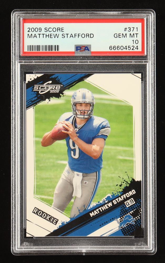 Matthew Stafford 2009 Score #371 RC (PSA 10) at PristineAuction.com Matthew Stafford 2009 Score #371 RC (PSA 10) at PristineAuction.com