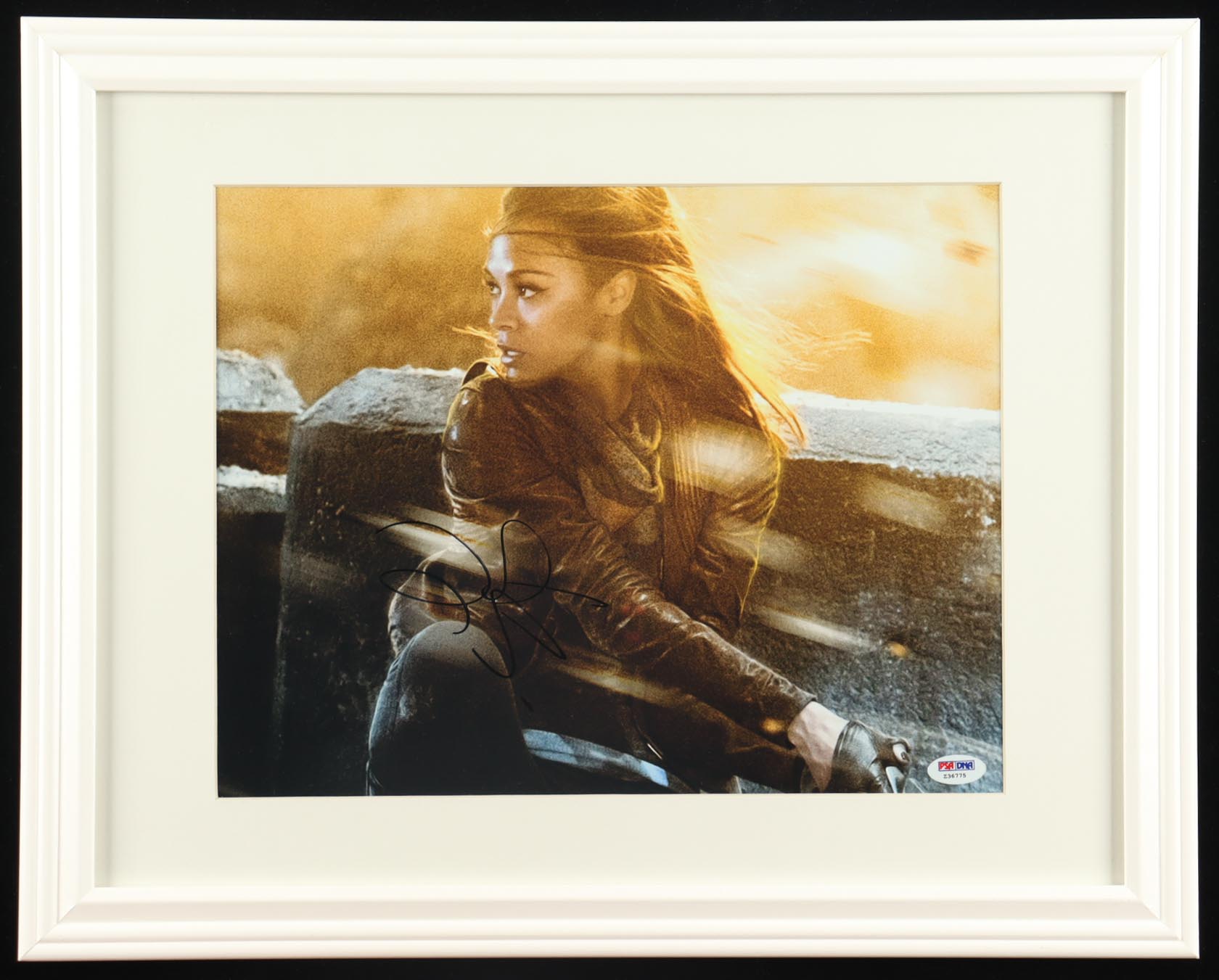 Zoe Saldana Signed "Star Trek: Into Darkness" Custom Framed Photo Display (PSA) at PristineAuction.com Zoe Saldana Signed "Star Trek: Into Darkness" Custom Framed Photo Display (PSA) at PristineAuction.com