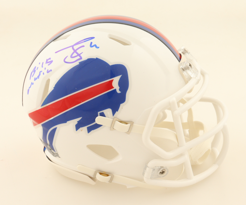 James Cook Signed Bills Speed Mini Helmet Inscribed "Bills Mafia" (JSA) at PristineAuction.com James Cook Signed Bills Speed Mini Helmet Inscribed "Bills Mafia" (JSA) at PristineAuction.com