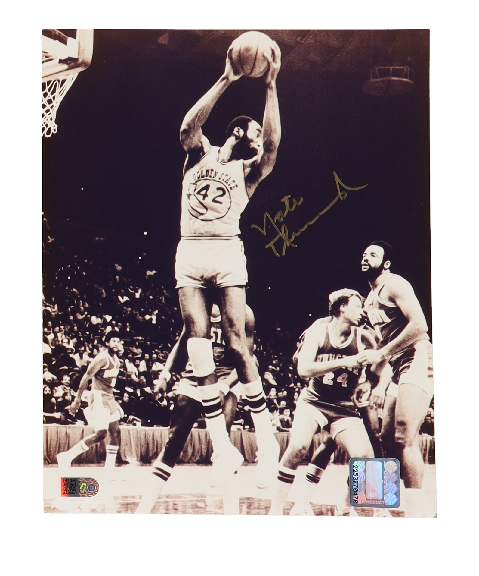 Nate Thurmond Signed Warriors 8x10 Photo (AIV) at PristineAuction.com Nate Thurmond Signed Warriors 8x10 Photo (AIV) at PristineAuction.com
