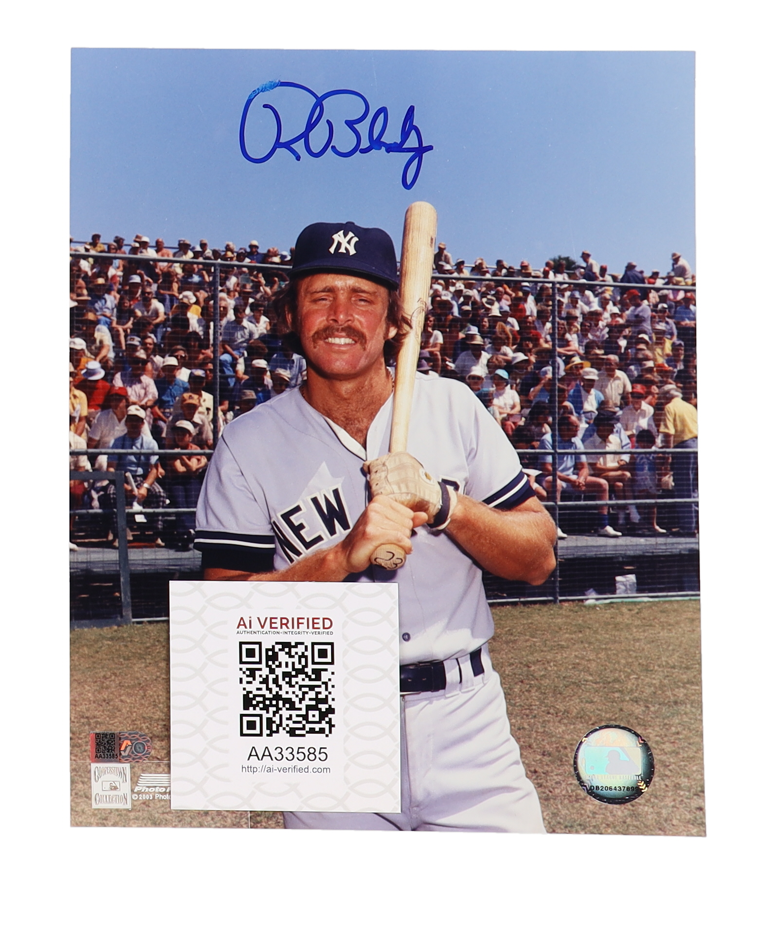 Ron Blomberg Signed Yankees 8x10 Photo (AIV) at PristineAuction.com Ron Blomberg Signed Yankees 8x10 Photo (AIV) at PristineAuction.com