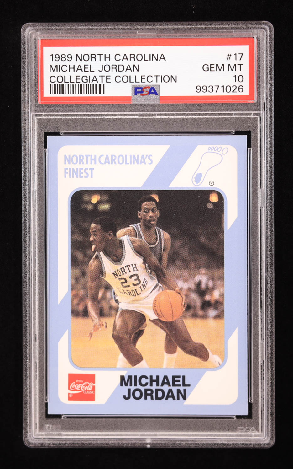 Michael Jordan 1989-90 North Carolina Collegiate Collection #17 (PSA 10) at PristineAuction.com Michael Jordan 1989-90 North Carolina Collegiate Collection #17 (PSA 10) at PristineAuction.com