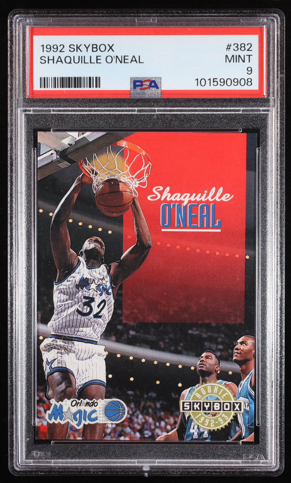Shaquille O'Neal 1992-93 SkyBox #382 SP RC (PSA 9) at PristineAuction.com Shaquille O'Neal 1992-93 SkyBox #382 SP RC (PSA 9) at PristineAuction.com