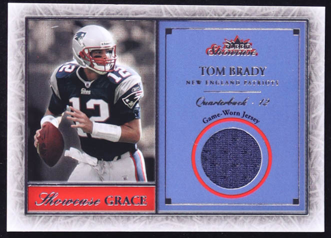 Tom Brady 2004 Fleer Showcase Grace Game Used #SGTB at PristineAuction.com Tom Brady 2004 Fleer Showcase Grace Game Used #SGTB at PristineAuction.com