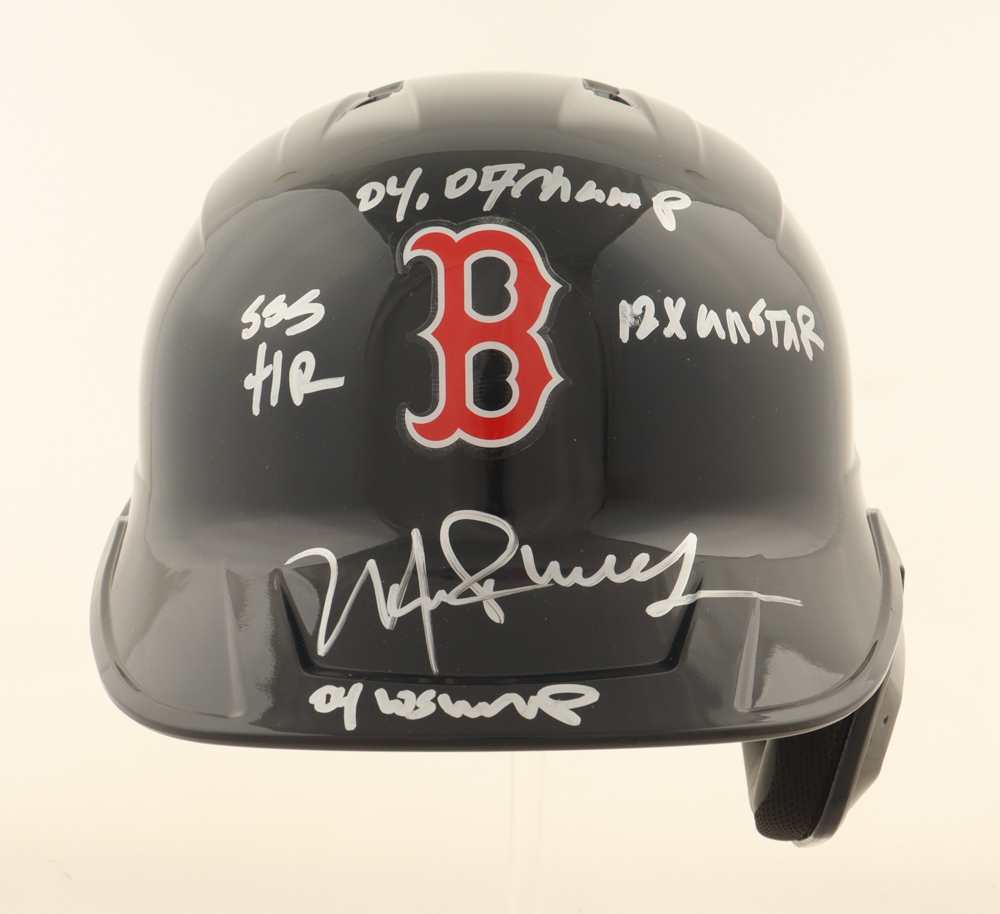 Manny Ramirez Signed Red Sox Full-Size Batting Helmet with Multiple Inscriptions (Beckett) at PristineAuction.com Manny Ramirez Signed Red Sox Full-Size Batting Helmet with Multiple Inscriptions (Beckett) at PristineAuction.com