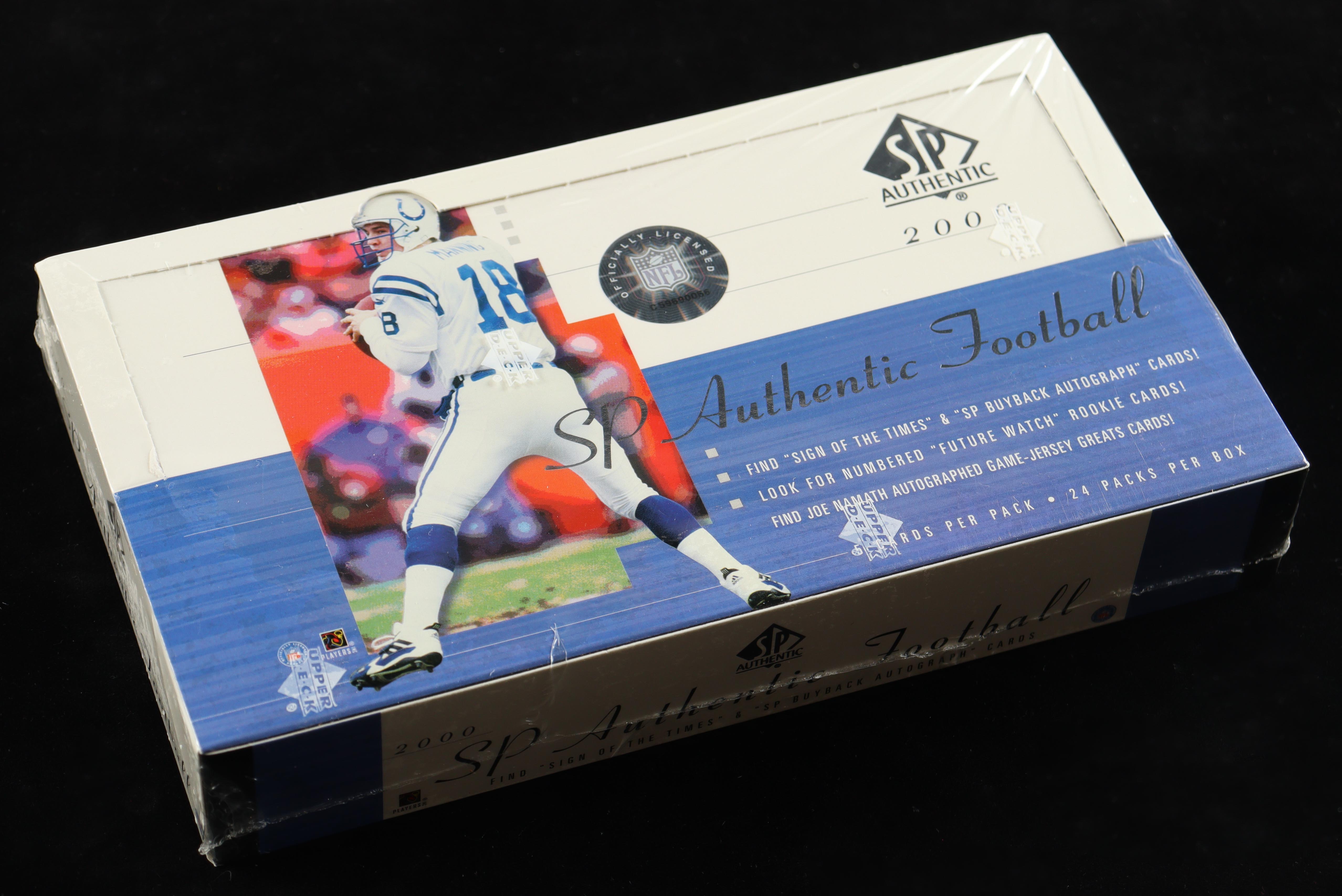 2000 Upper Deck SP Authentic Football Hobby Boxes (Factory Sealed) at PristineAuction.com 2000 Upper Deck SP Authentic Football Hobby Boxes (Factory Sealed) at PristineAuction.com