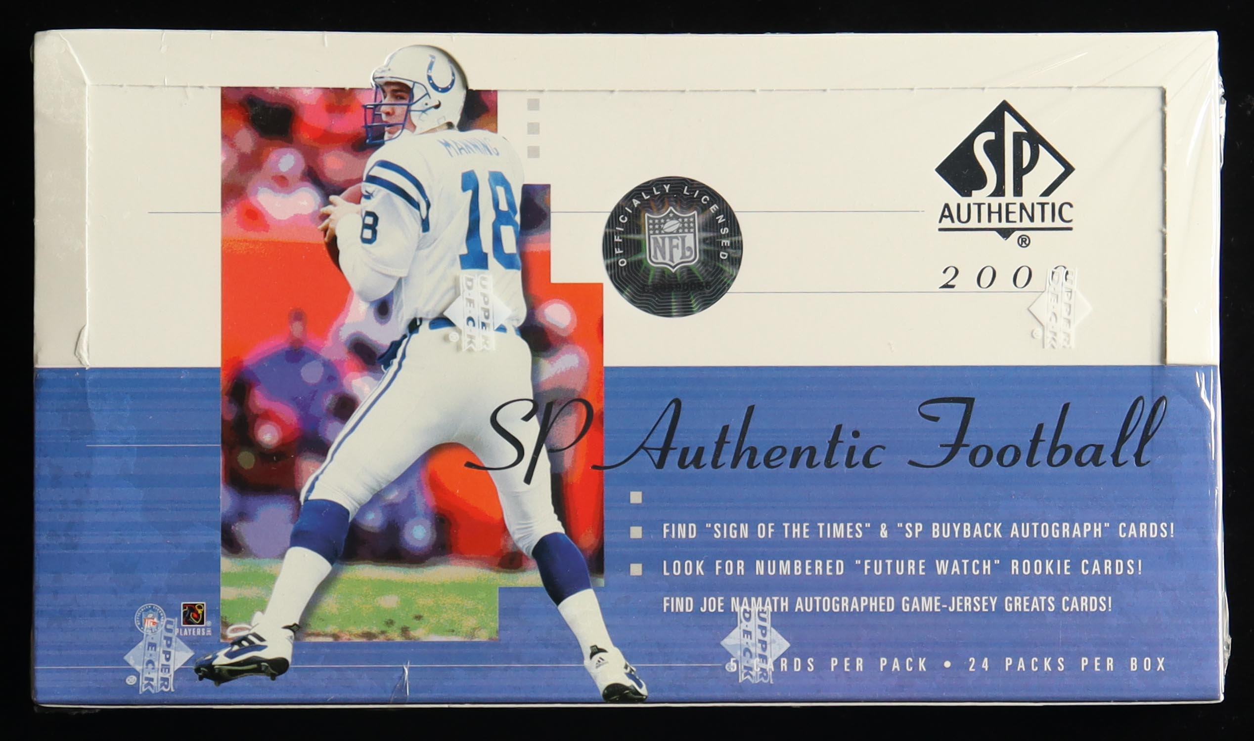 2000 Upper Deck SP Authentic Football Hobby Boxes (Factory Sealed) at PristineAuction.com 2000 Upper Deck SP Authentic Football Hobby Boxes (Factory Sealed) at PristineAuction.com