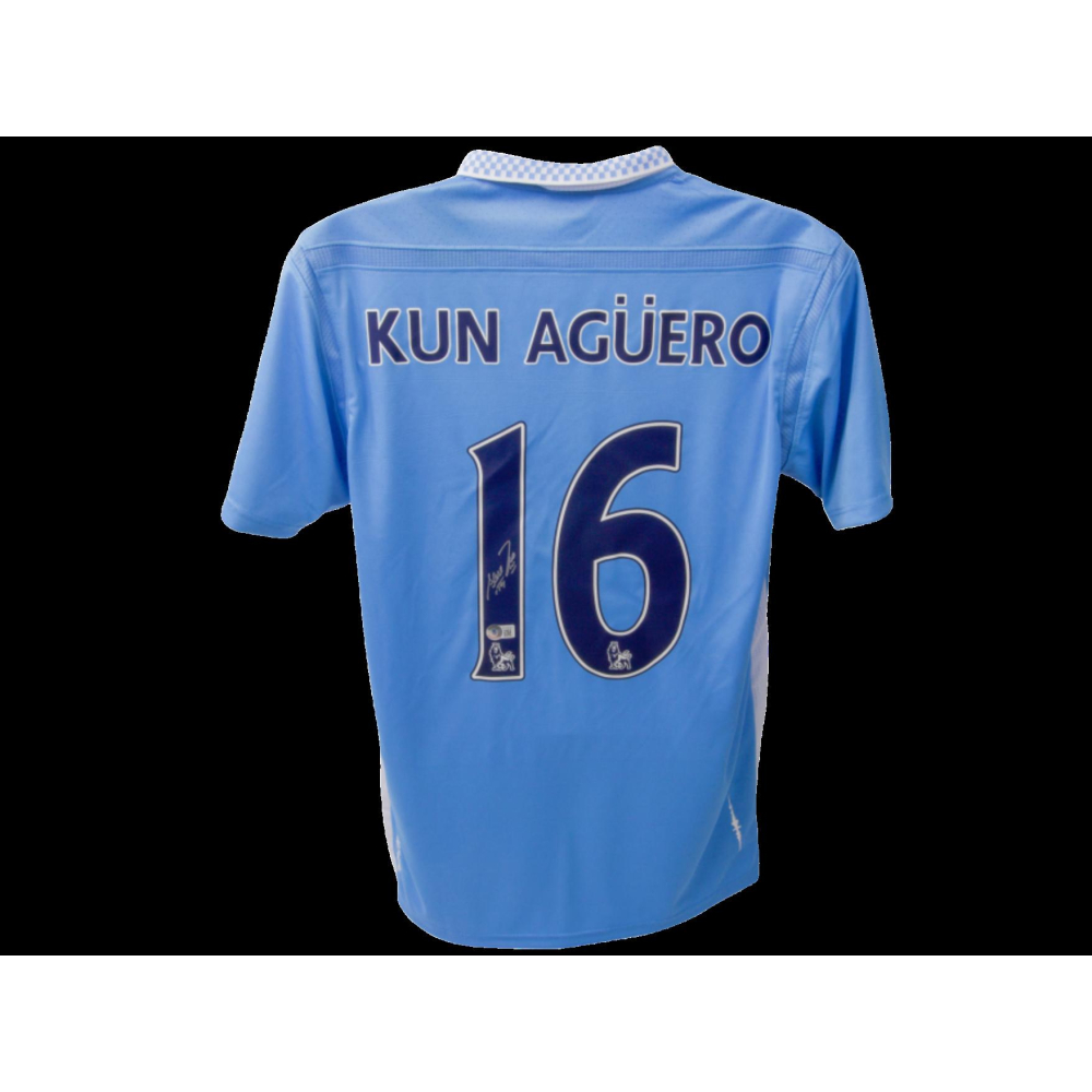 Photo Dédicacée De Sergio Agüero - Manchester City - Certifiée, Authentique