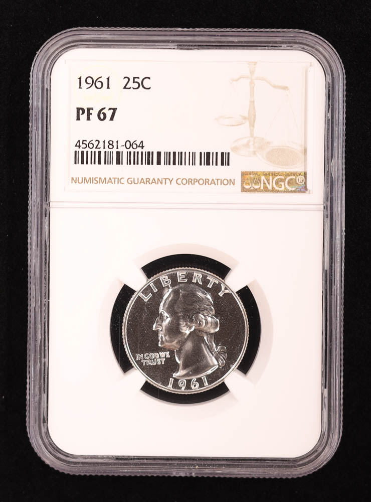 1961 Washington Silver Quarter Proof (NGC PF67) at PristineAuction.com 1961 Washington Silver Quarter Proof (NGC PF67) at PristineAuction.com