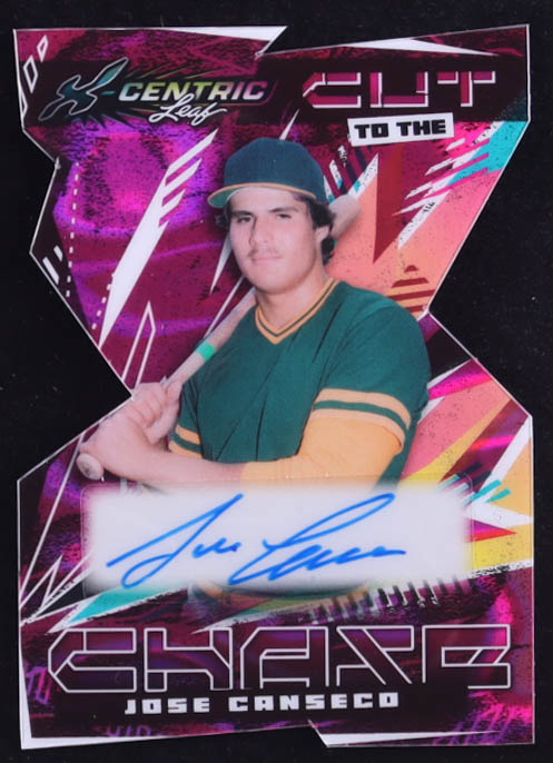 Jose Canseco 2024 Leaf X-Centric Cut to the Chase Lava Pink #CCJC1 #1/2 at PristineAuction.com Jose Canseco 2024 Leaf X-Centric Cut to the Chase Lava Pink #CCJC1 #1/2 at PristineAuction.com