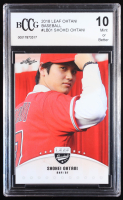 Shohei Ohtani 2018 Leaf Ohtani Baseball #LB01 RC (BCCG 10) at PristineAuction.com