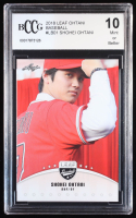 Shohei Ohtani 2018 Leaf Ohtani Baseball #LB01 RC (BCCG 10) at PristineAuction.com