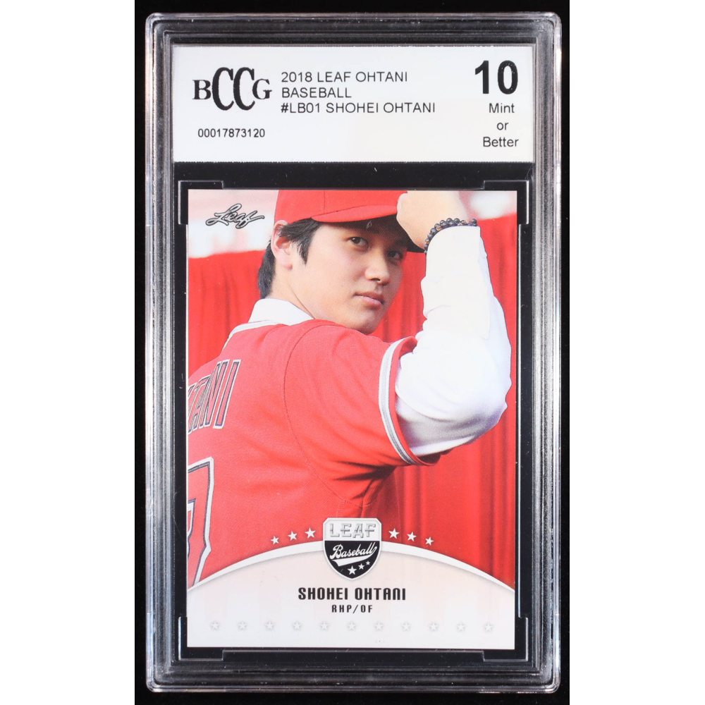 Shohei Ohtani 2018 Leaf Ohtani Baseball #LB01 RC (BCCG 10) at PristineAuction.com
