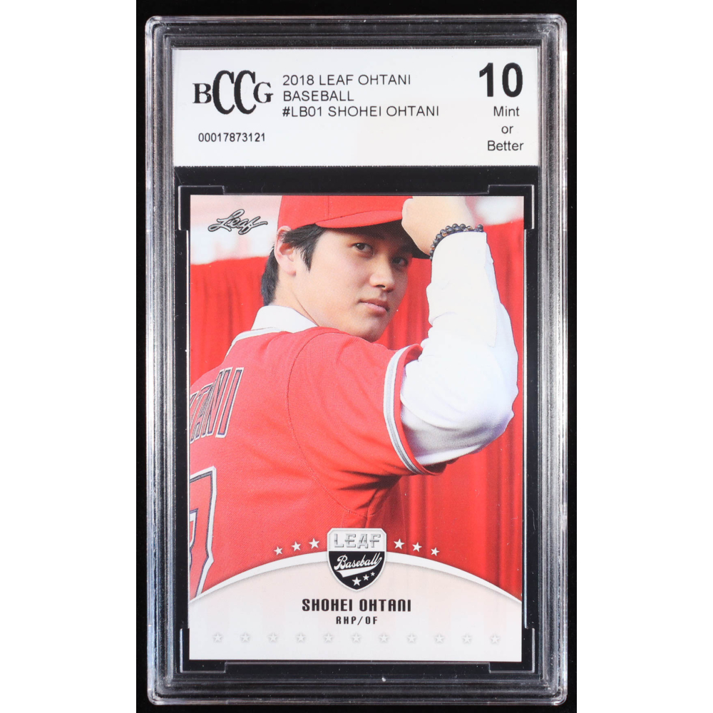 Shohei Ohtani 2018 Leaf Ohtani Baseball #LB01 RC (BCCG 10) at PristineAuction.com